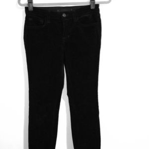 Black J Brand MidRise Skinny Corduroy Pants